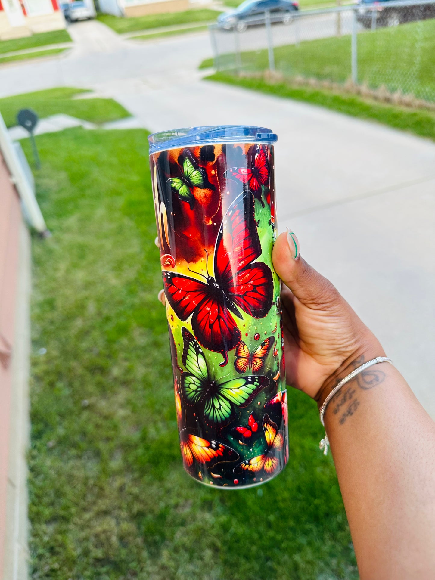 Juneteenth Butterfly Tumbler
