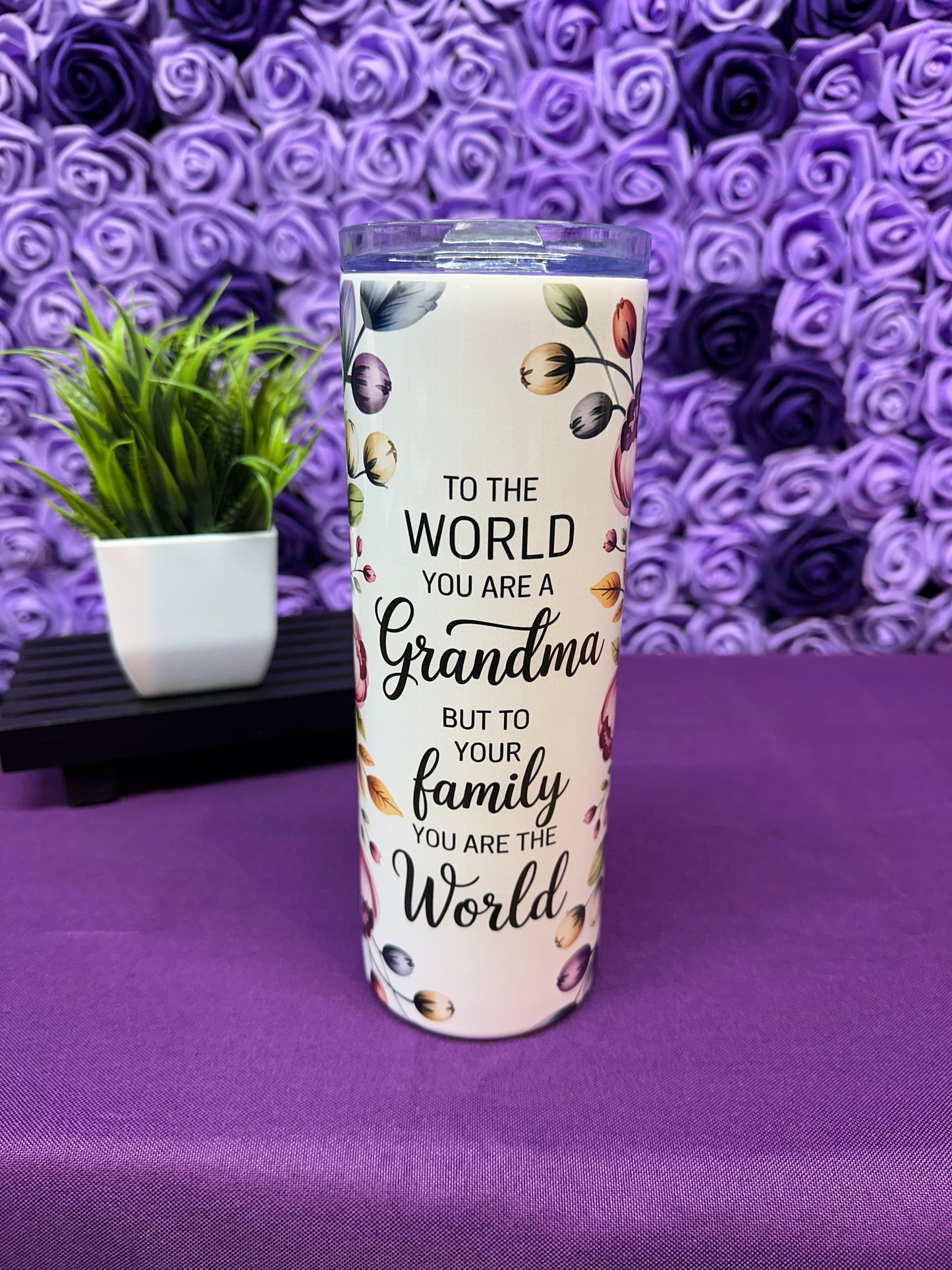 Grandma Floral 20oz Tumbler