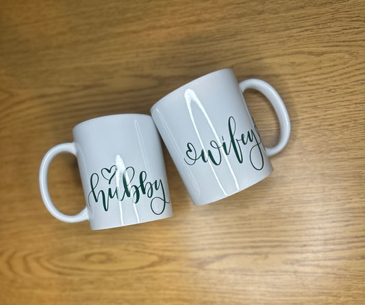 Hubby & Wifey 11oz Mug Set