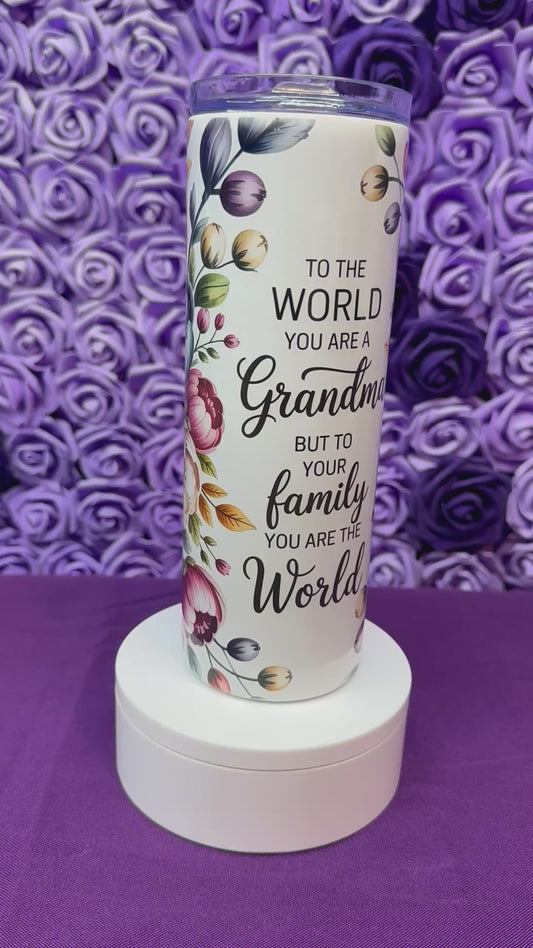 Grandma Floral 20oz Tumbler